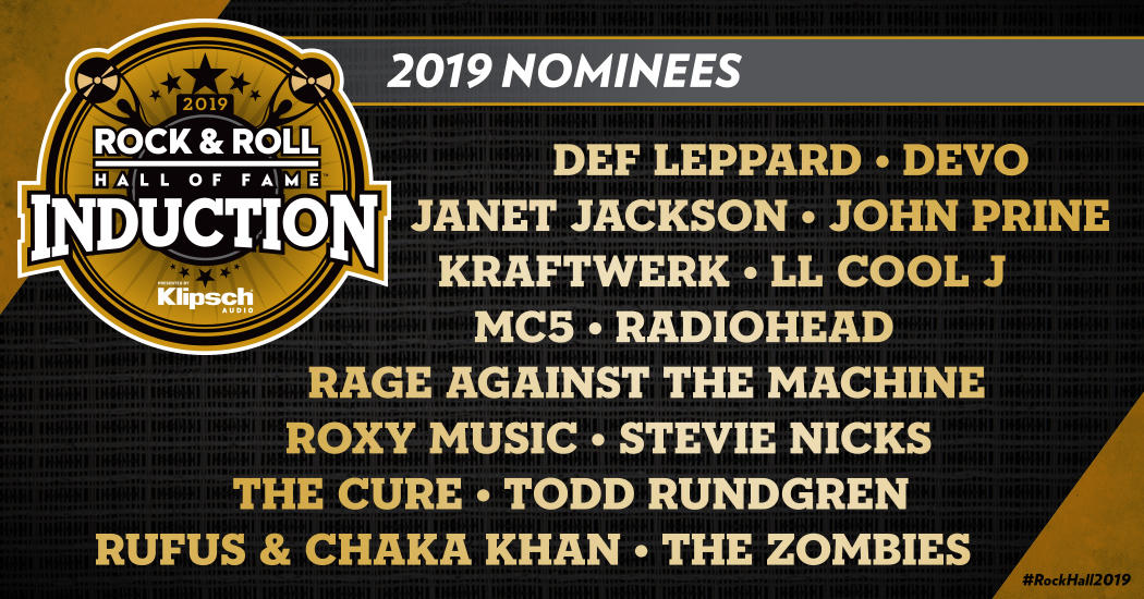 Radiohead, Def Leppard, The Cure y Rage Against the Machine nominados al Rock & Roll Hall of Fame 2019