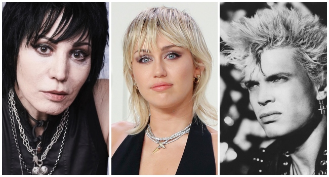 Joan Jett y Billy Idol aparecerán en el próximo álbum rockero de Miley Cyrus