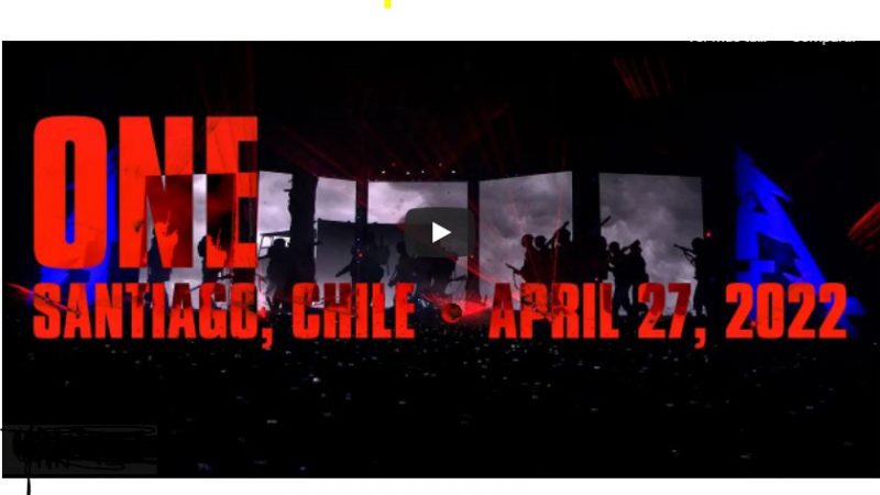 Metallica sigue subiendo videos de su concierto en Chile: ahora publican «One»