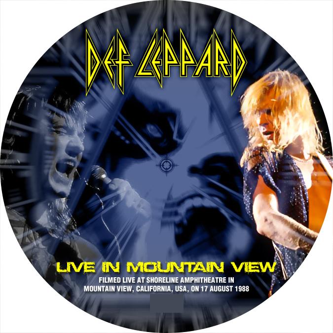 Def Leppard [1988.08.17] Mountain View 1988 - Disc Label