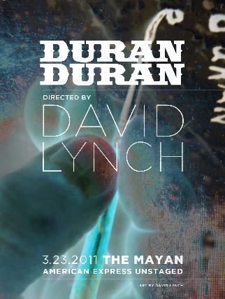 Se estrenará película de Duran Duran realizada por David Lynch