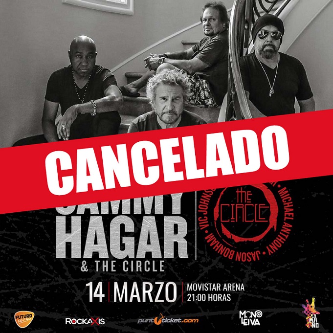 Se cancela el concierto de Sammy Hagar & The Circle en Chile