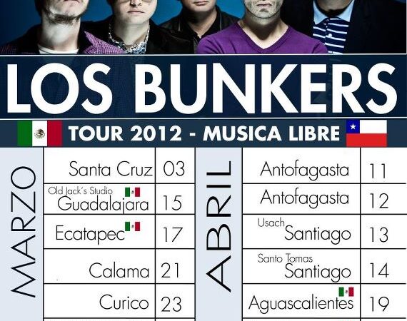 Los Bunkers anuncian fechas para gira por Chile y México