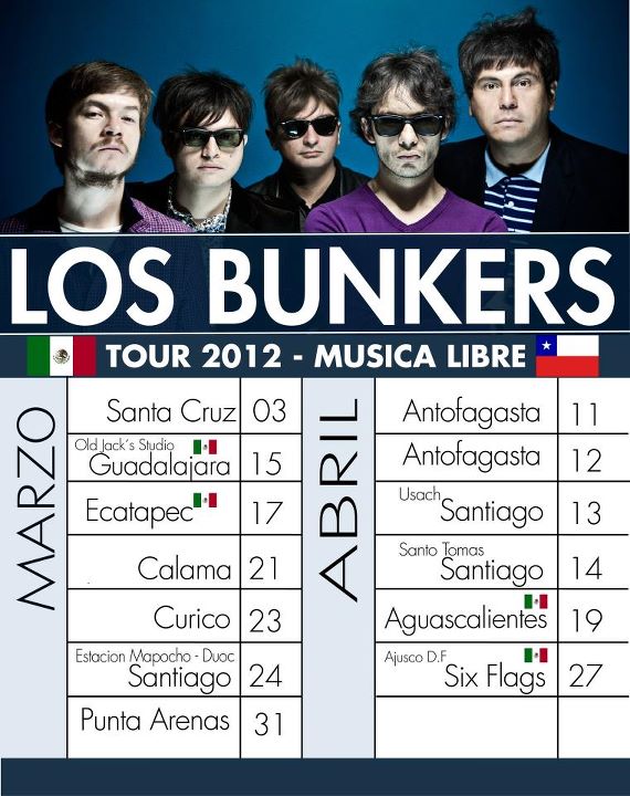 Los Bunkers anuncian fechas para gira por Chile y México