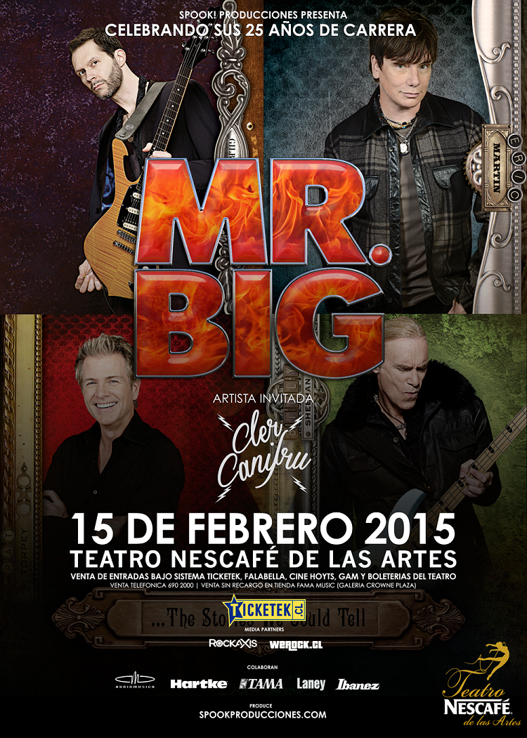 Mr.Big llega a Chile para celebrar sus 25 años de carrera