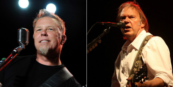 VIDEO: Metallica compartió escena con Neil Young y cubrió un clásico de The Clash