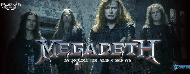 Megadeth llega a Chile para presentar su álbum «Dystopia» en agosto