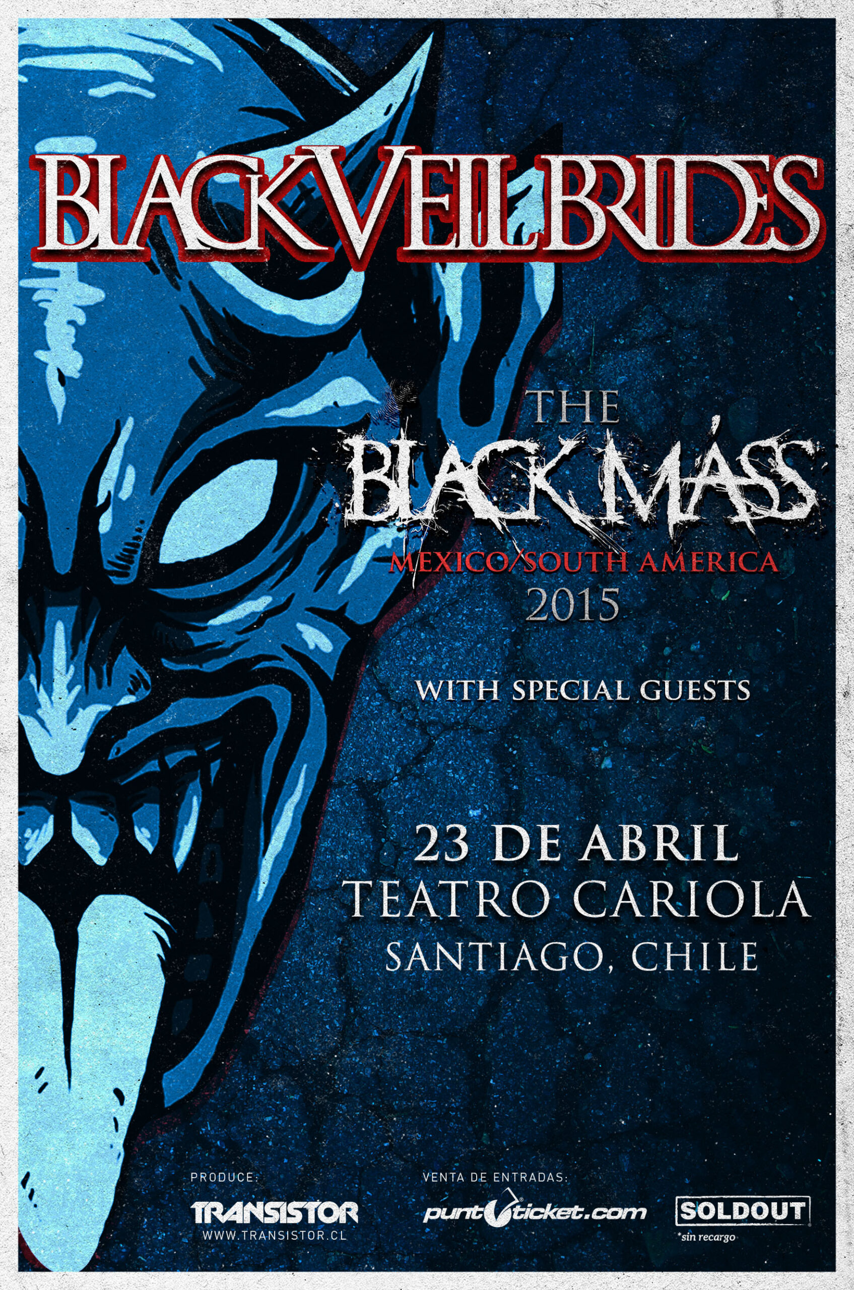 Black Veil Brides y Coal Chamber anuncian concierto en Chile para abril de 2015