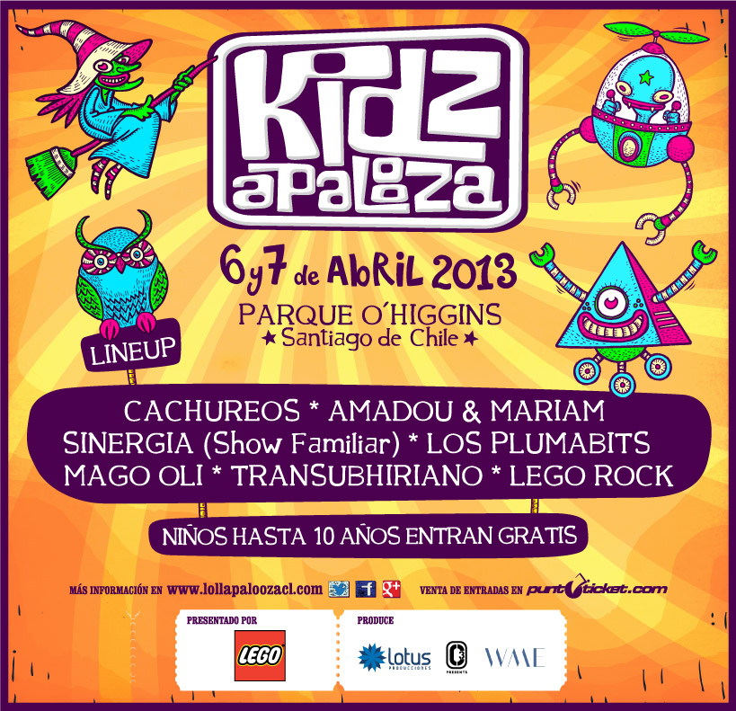Lollapalooza revela line up de Kidzapalooza