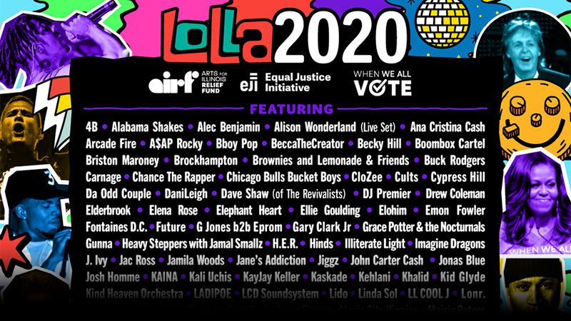 Lollapalooza anuncia 150 performances en streaming en cuatro jornadas