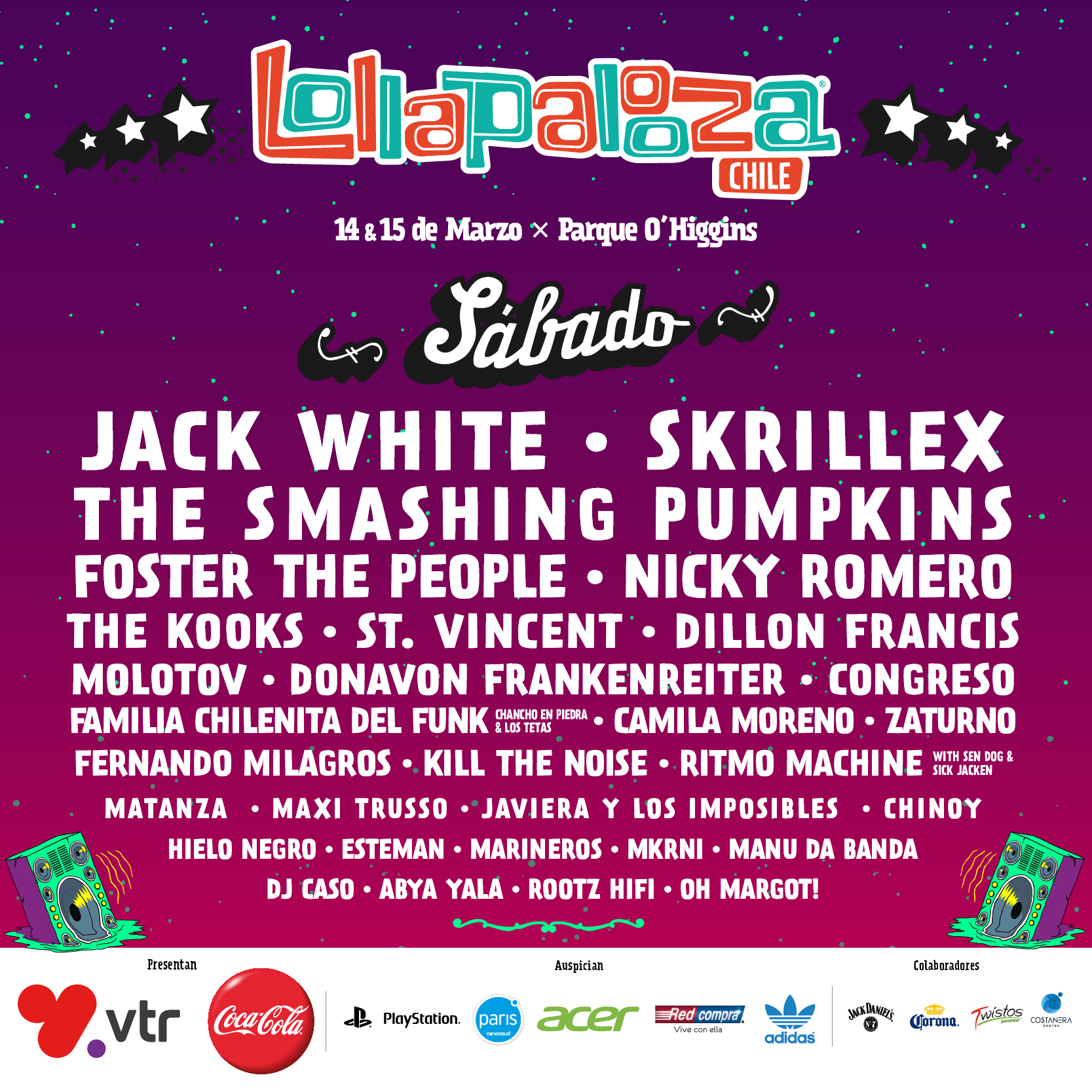 Lollapalooza Chile 2015 será transmitido por señal de televisión y streaming