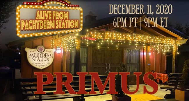 «Alive From Pachyderm Station»: Primus anuncia show íntimo en Livestreaming