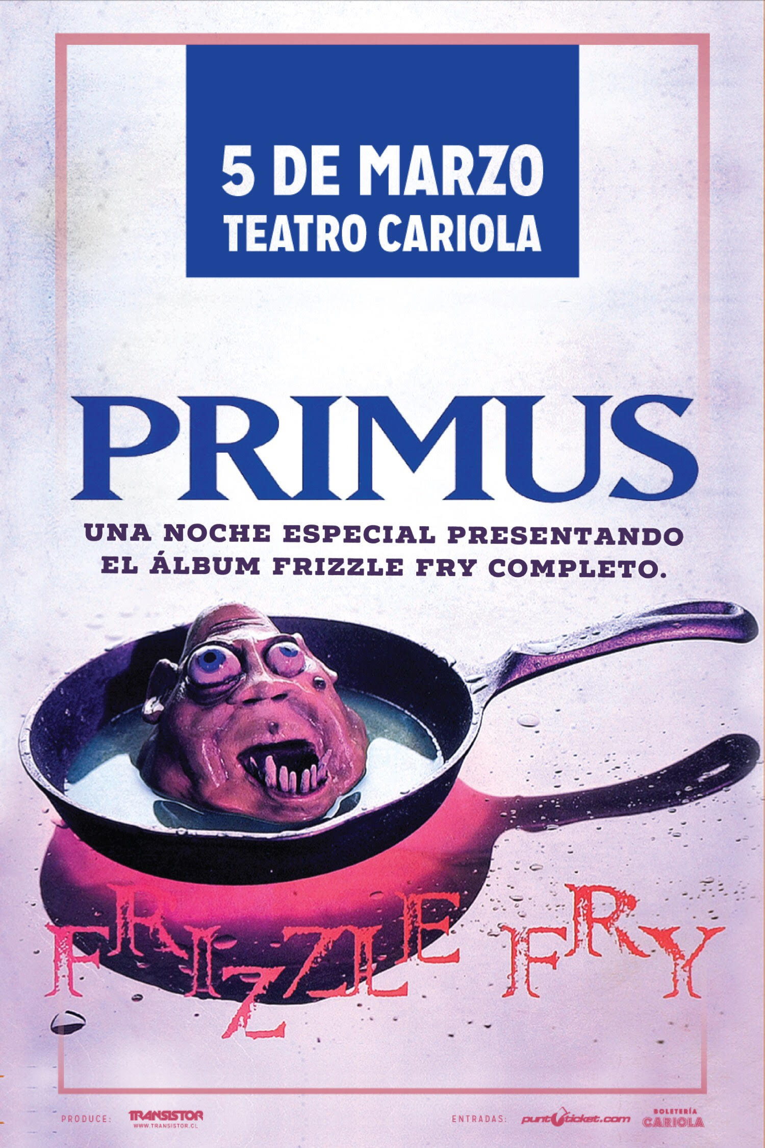Primus agenda nuevo show en Chile para tocar «Frizzle Fry» completo