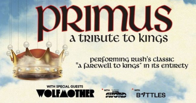 Primus realizará gira en homenaje a Rush tocando el álbum «A Farewell To Kings» completo