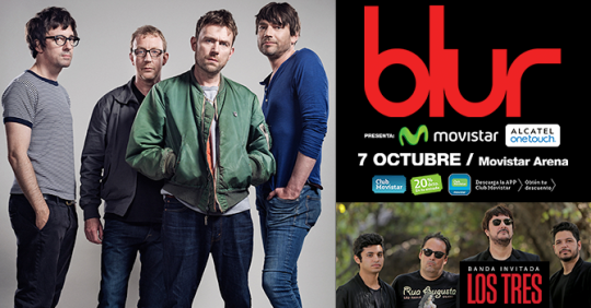 Concierto de Blur en Chile será transmitido por streaming