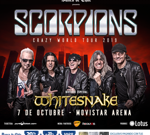 Confirmado: Scorpions y Whitesnake llegan juntos a Chile