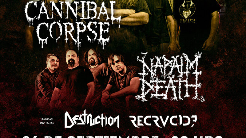 Recrucide se suman al show de Cannibal Corpse, Napalm Death y Destruction en Chile