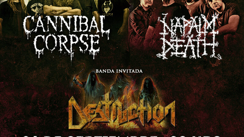 Los alemanes de Destruction se suman a show de Napalm Death y Cannibal Corpse en Chile