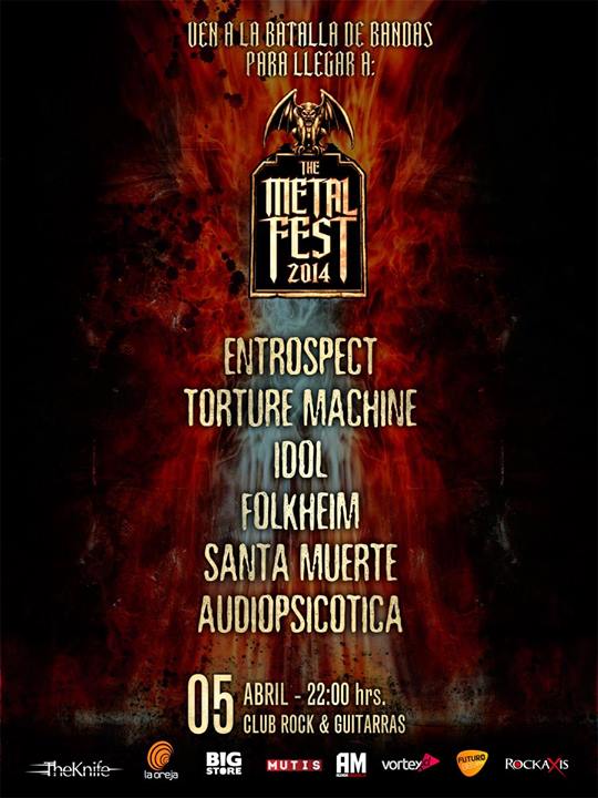 Batalla de bandas elegirá dos cupos nacionales más para el Metal Fest 2014