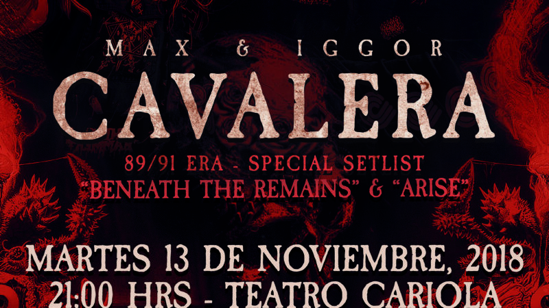 Los Hermanos Cavalera vuelven a Chile con un show que revivirá la primera etapa de Sepultura