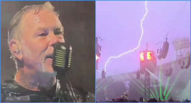 Literalmente con truenos y relámpagos: Así se vivió la épica y lluviosa presentación de Metallica en Münich