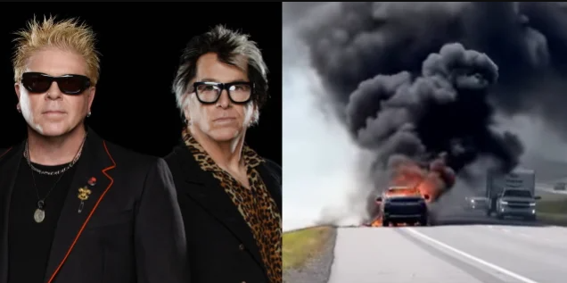 The Offspring sufre accidente automovilístico y resultó destruido todo su equipaje