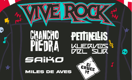 Vive Rock: Chancho en Piedra, Kuervos del Sur, Saiko, Pettinellis y más animan nuevo festival de rock chileno