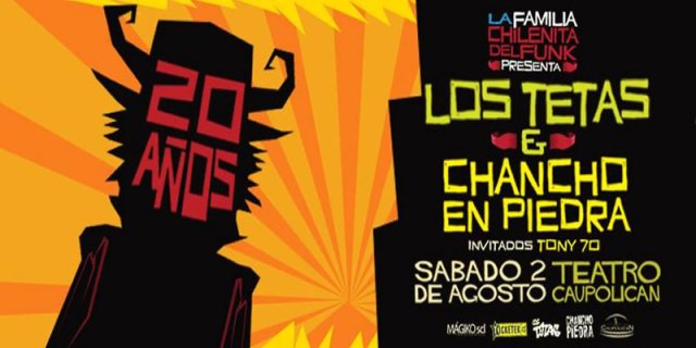Los Tetas y Chancho en Piedra celebran sus 20 años de carrera juntos en show único