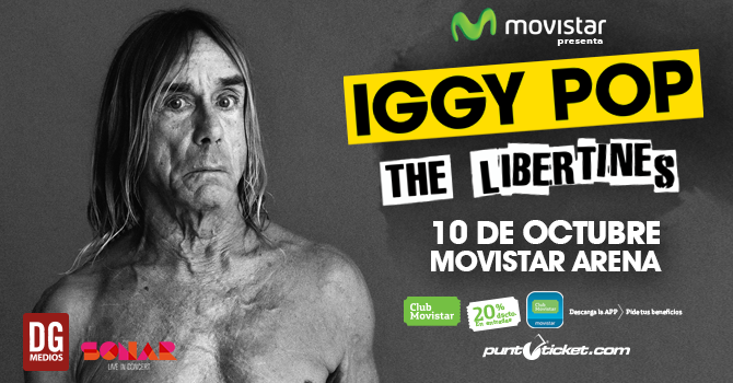 Iggy Pop confirma concierto en Chile junto a The Libertines