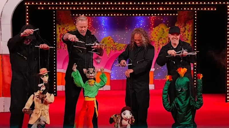 Mira a Metallica convertirse en verdaderos «Master of Puppets» en el show de Jimmy Kimmel