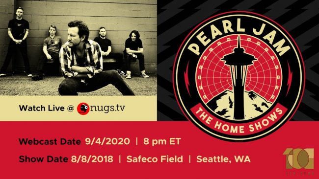 Pearl Jam transmitirá completo su gran concierto «Home Show» en Seattle en septiembre