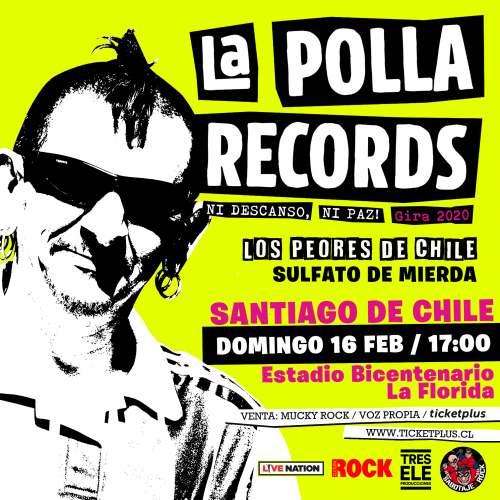 La Polla Records regresa a Chile en febrero de 2020