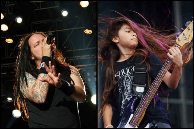 Mira a Tye, el hijo de Robert Trujillo, debutar en el bajo con Korn en vivo
