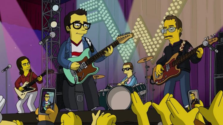 Weezer aparecen en el nuevo episodio de Los Simpsons tocando su nuevo tema