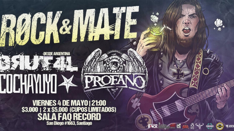Rock & Mate: Bandas chilenas y argentinas compartirán escena en Chile en Mayo