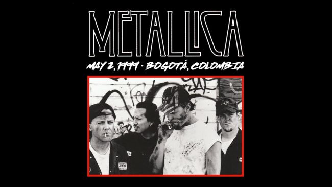Metallica transmitirá hoy su primer show en Colombia de 1999