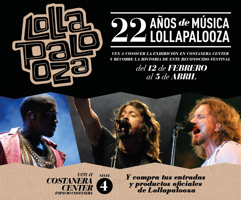 Festival Lollapalooza realiza muestra en Costanera Center