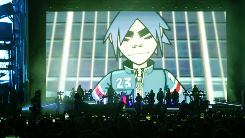 Gorillaz celebró su sólido presente y sus 25 años de trayectoria en el festival Pulse of Gaia en Madrid
