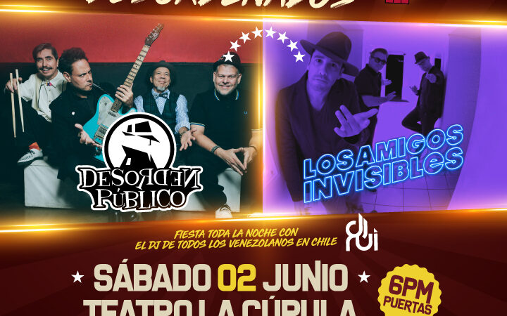 El rock venezolano se toma Santiago: Los Amigos Invisibles y Desorden Público anuncian show juntos en Chile