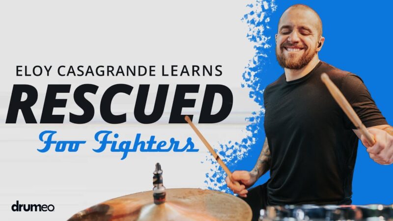 VIDEO: Mira a Eloy Casagrande aprender a tocar en minutos «Rescued», el nuevo single de Foo Fighters