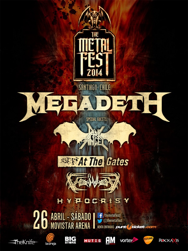 Metal Fest Chile 2014 llega encabezado por Megadeth