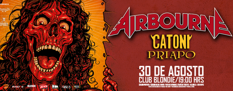 Revisa los detalles del debut de Airbourne en Chile
