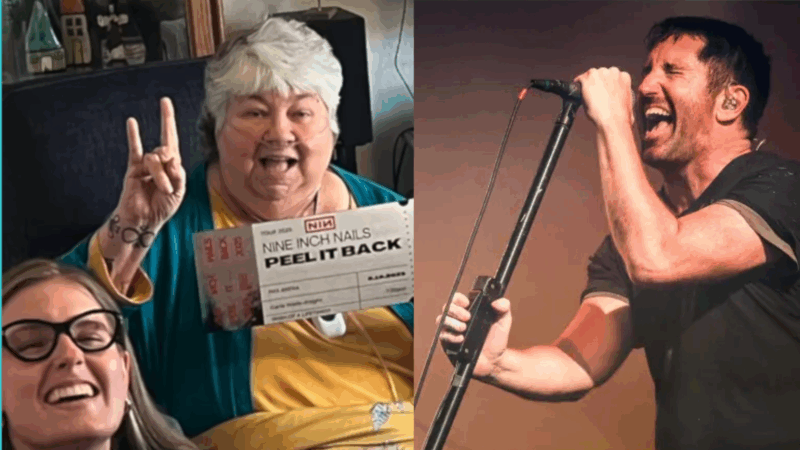 Abuelita de 70 años fanática de Nine Inch Nails cumple su sueño al ser premiada por el programa Wish of a Lifetime y llevada a ver en vivo a la banda