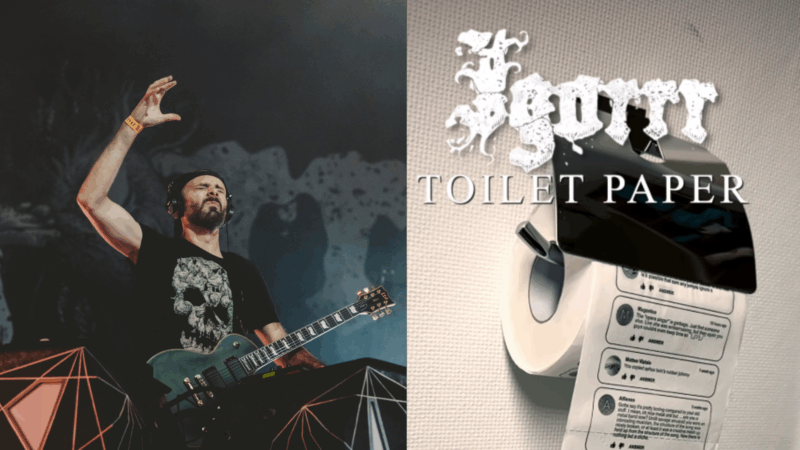 Igorrr crean rollos de papel higiénico con comentarios impresos de toda la gente que los ha troleado