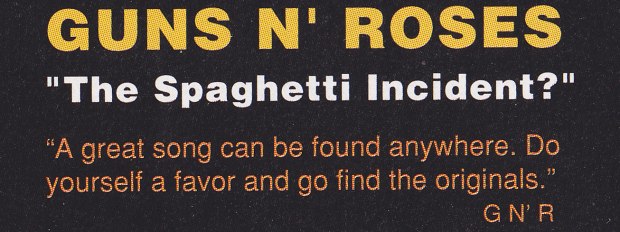 [Artículo] “The Spaghetti Incident?”: el disco homenaje que puso fin a la gloriosa primera era de Guns N’ Roses. Spaghetti_2