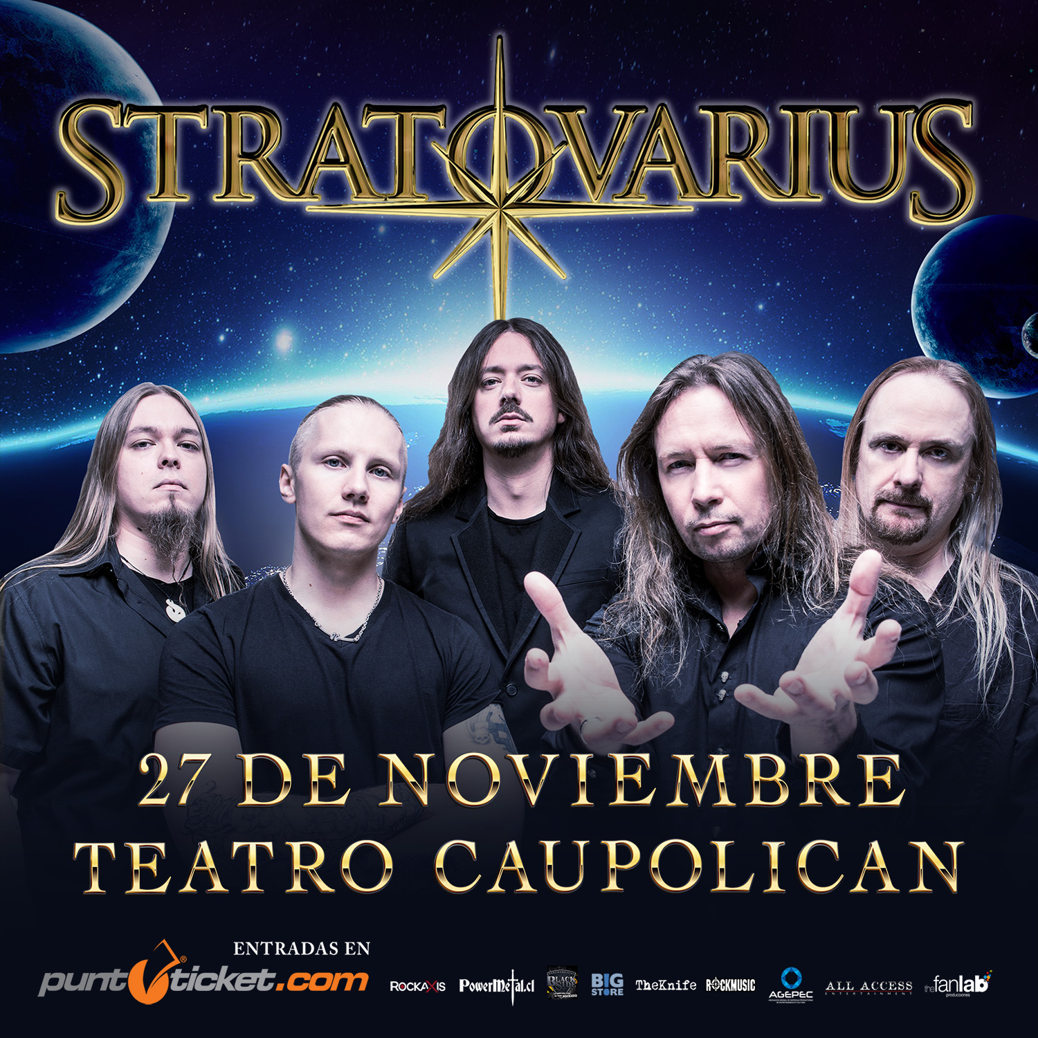 Confirmado: los finlandeses de Stratovarius regresan a Chile