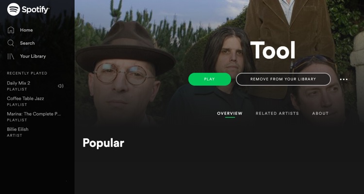 Tool finalmente deja toda su música disponible en Spotify